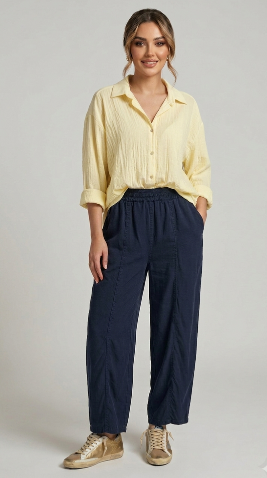 The Navy Relaxed Pants