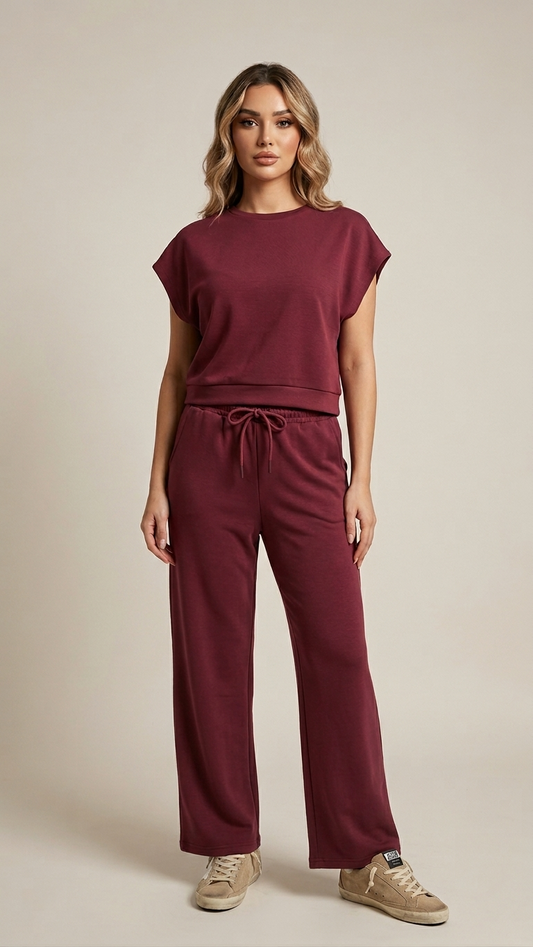 The Burgundy Relaxed Set