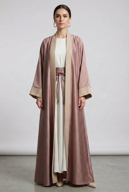 Antique Gold Silk Abaya