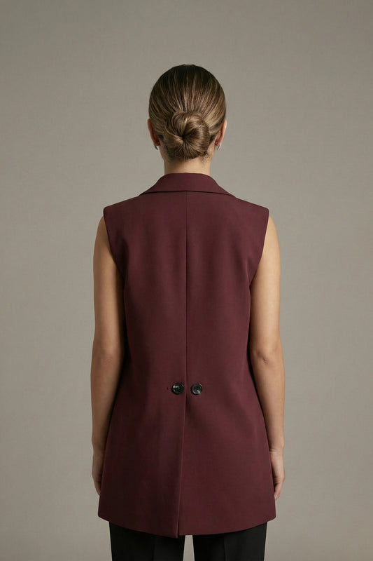Burgundy Vest