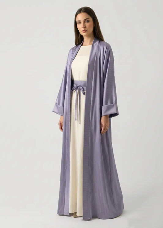 Lavender Silk Abaya