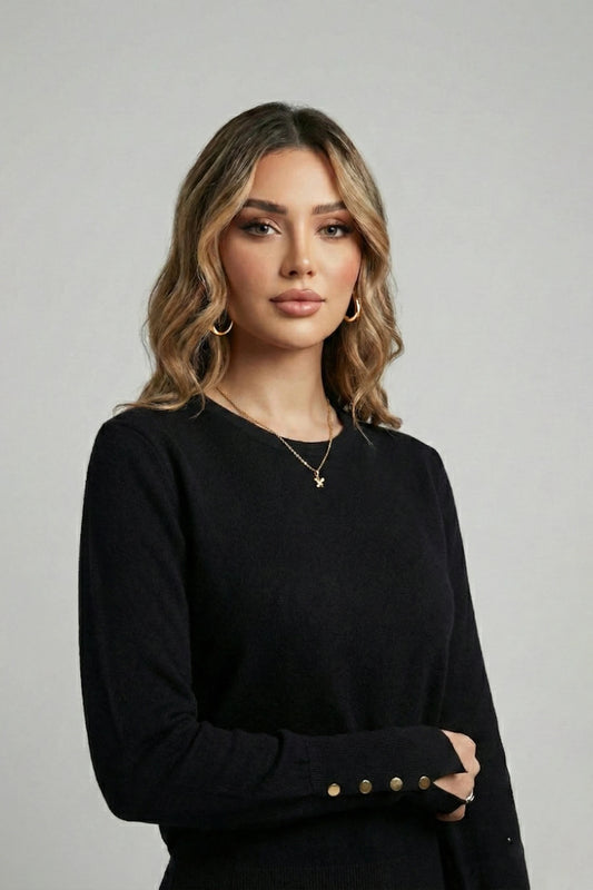 The Black Knit Top