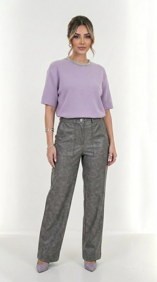 The Lavender Knit Top
