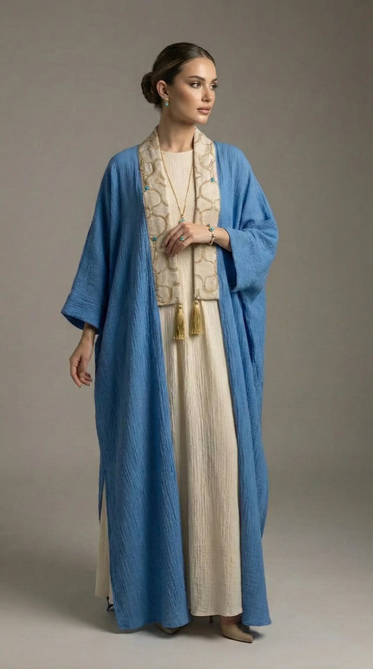 Yasmine Azure Abaya