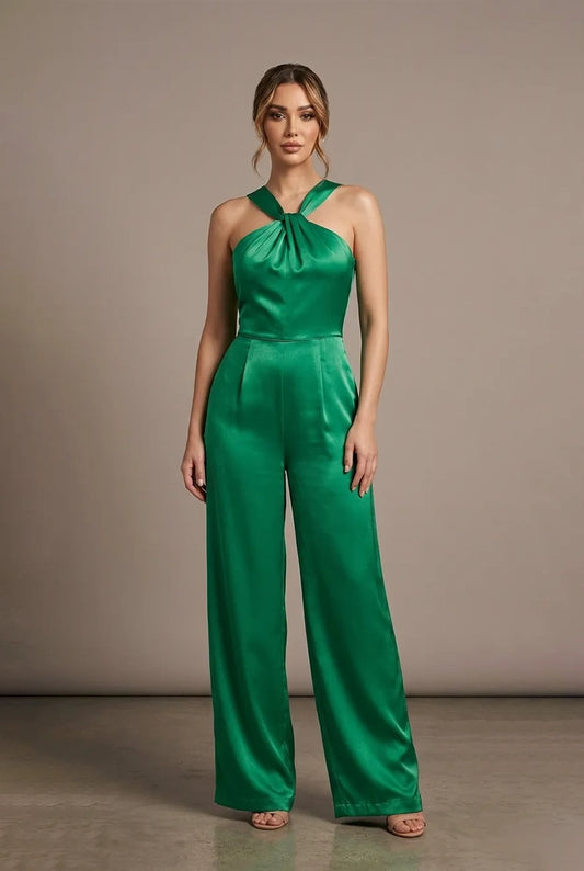 The Emerald Twist Jumpsuit