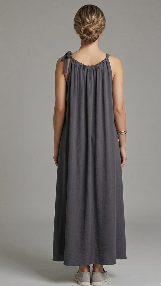 The Charcoal Bloom Dress