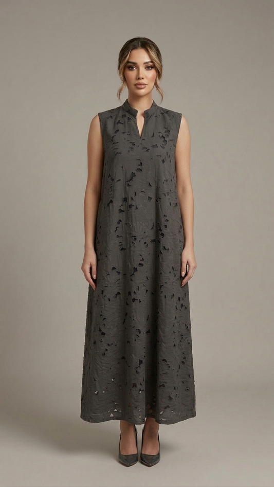 The Olive Bloom Long Dress