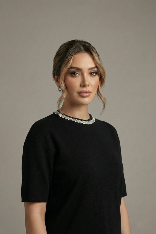 The Black  Knit Top