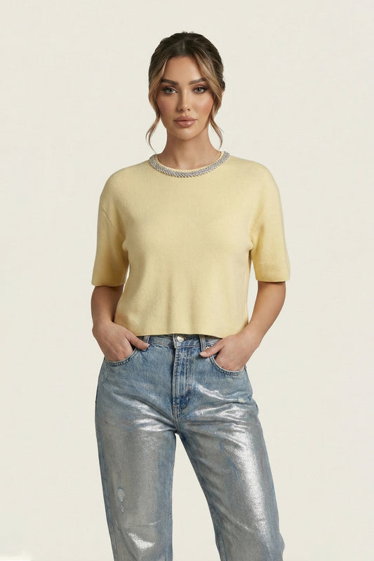 The Butter Lemon Knit Top