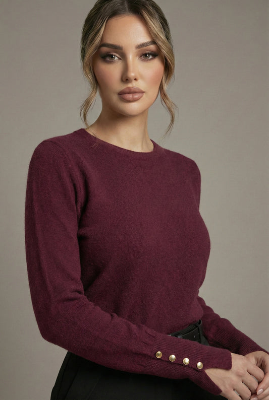 The Maroon Knit Top